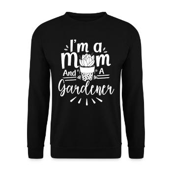 Je suis une mère et une jardinière jardinière - Sweat-shirt Unisexe - noir - Devant - Alina (178cm) & Michal (187cm)