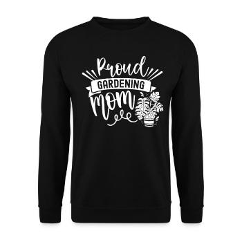 Fière Horticulture Maman Jardinière Mère - Sweat-shirt Unisexe - noir - Devant - Alina (178cm) & Michal (187cm)