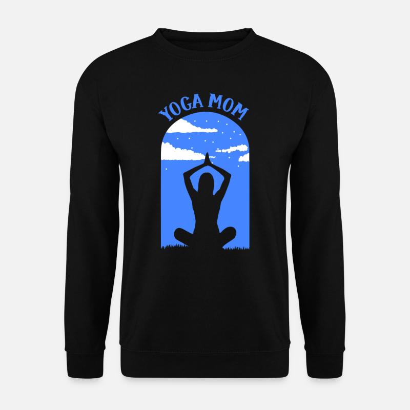 Yoga Mama Hobby Mami Mutter - Unisex Pullover - Schwarz