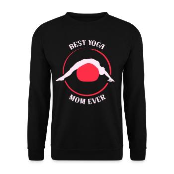 Meilleure mère de yoga de tous les temps Maman MamanMois passe-temps - Sweat-shirt Unisexe - noir - Devant - Alina (178cm) & Michal (187cm)