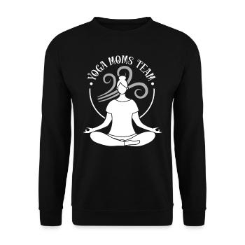 Yoga Mères Équipe Maman Maman Maman Hobby - Sweat-shirt Unisexe - noir - Devant - Alina (178cm) & Michal (187cm)