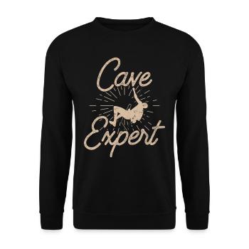 Spéléologue Spéléologie Grotte Spéléologie - Sweat-shirt Unisexe - noir - Devant - Alina (178cm) & Michal (187cm)
