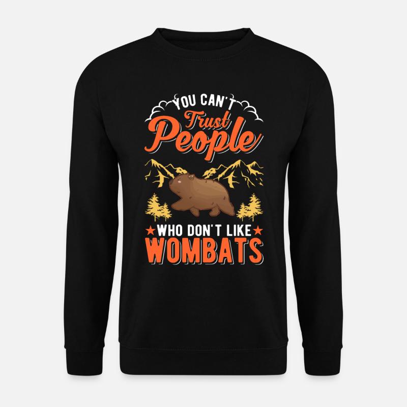 Australian Wombat - Unisex Sweatshirt - black