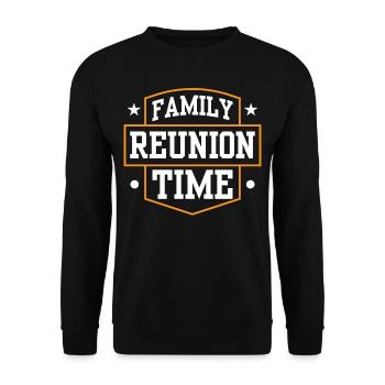 Familientreffen Team Familie Süß - Unisex Pullover - Schwarz - Vorne - Alina (178cm) & Michal (187cm)