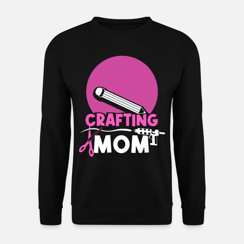 Basteln Mama Bastel Mutter Bastler - Unisex Pullover - Schwarz