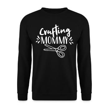 Craft Mom Mother Crafts Hobbyist - Unisex Sweatshirt - black - Front - Alina (178cm) & Michal (187cm)
