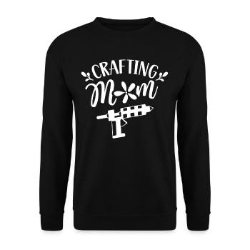 Crafts Mom Mother Craft Hobbyist - Unisex Sweatshirt - black - Front - Alina (178cm) & Michal (187cm)