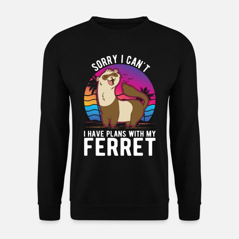 Ferret Lover Ferret Gift - Unisex Sweatshirt - black
