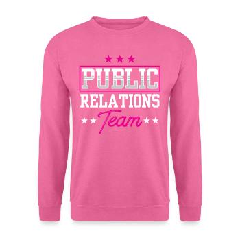 Team Öffentlichkeitsarbeit Job PR Public Relations - Unisex Sweatshirt - pink - Front