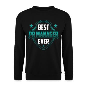 Best Pr Manager Ever Public Relations Profession - Unisex Sweatshirt - black - Front - Alina (178cm) & Michal (187cm)