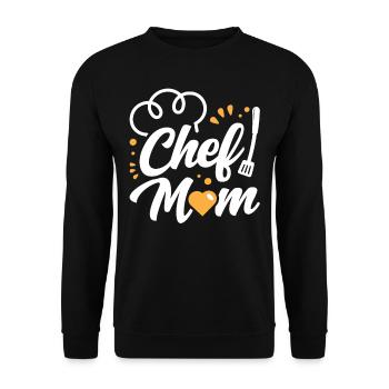Cook Mama Cook Mother Cooking - Unisex Sweatshirt - black - Front - Alina (178cm) & Michal (187cm)