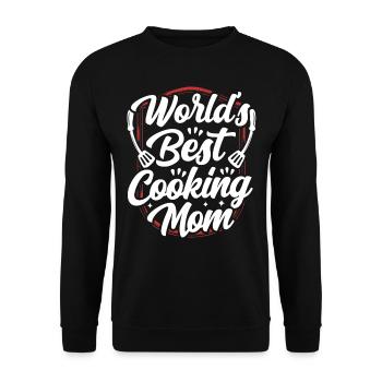 Beste Kochende Mutter Der Welt Koch Mama Kochen - Unisex Pullover - Schwarz - Vorne - Alina (178cm) & Michal (187cm)