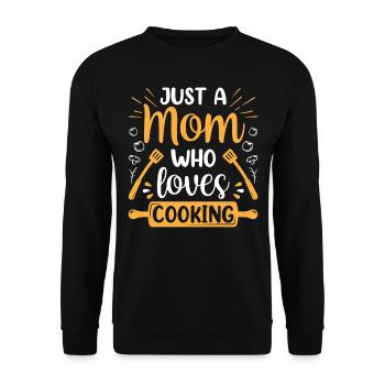 Juste une mère qui aime cuisiner maman cuisine - Sweat-shirt Unisexe - noir - Devant - Alina (178cm) & Michal (187cm)