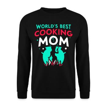 Meilleure mère cuisinière au monde Cooking Mom - Sweat-shirt Unisexe - noir - Devant - Alina (178cm) & Michal (187cm)