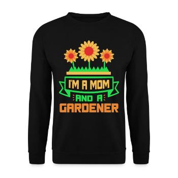 Je suis une mère et une jardinière jardinière - Sweat-shirt Unisexe - noir - Devant - Alina (178cm) & Michal (187cm)