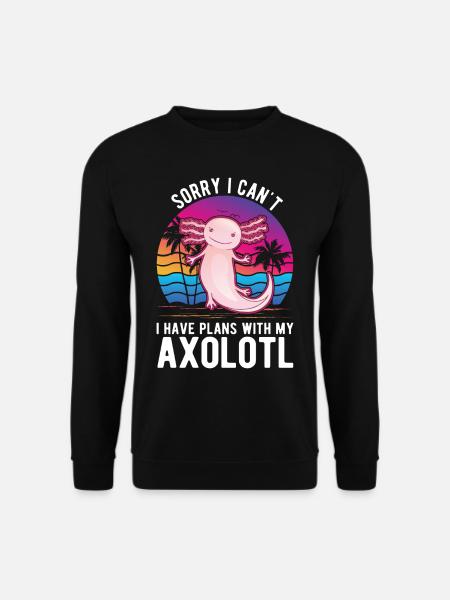 Axolotl Cadeau Queue Lurch - Sweat-shirt Unisexe - noir