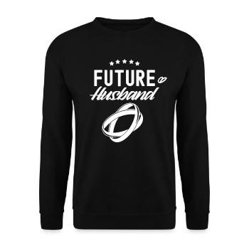 Zukünftiger Ehemann Braut Party Hochzeit Bräute - Unisex Pullover - Schwarz - Vorne - Alina (178cm) & Michal (187cm)