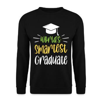 Le diplômé le plus intelligent du monde - Sweat-shirt Unisexe - noir - Devant - Alina (178cm) & Michal (187cm)