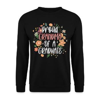 Proud Grandmother Of a Graduate Graduate - Unisex Sweatshirt - black - Front - Alina (178cm) & Michal (187cm)