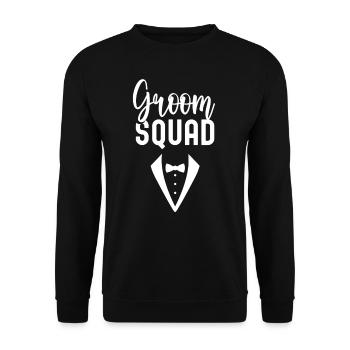 Groom Team Party Mariage Dictons Mariage - Sweat-shirt Unisexe - noir - Devant - Alina (178cm) & Michal (187cm)