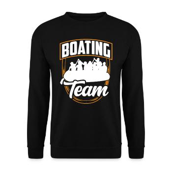 Bateau Équipe Rafting Bateau Voilier Bateau Nautique - Sweat-shirt Unisexe - noir - Devant - Alina (178cm) & Michal (187cm)
