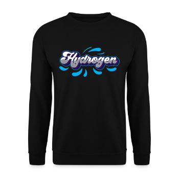 Hydrogen Hydrogen Energy Element - Unisex Sweatshirt - black - Front - Alina (178cm) & Michal (187cm)