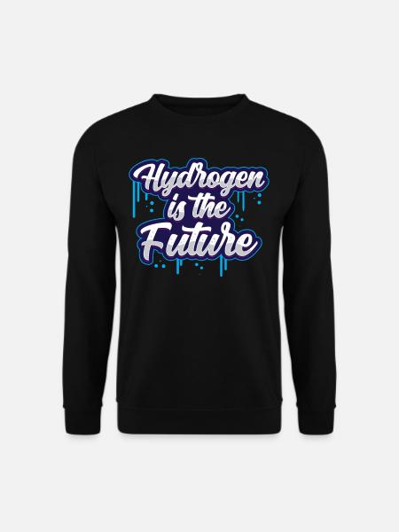 L’hydrogène est l’élément d’avenir hydrogène - Sweat-shirt Unisexe - noir