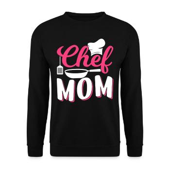 Cook Mama Cook Cooking Mother - Unisex Sweatshirt - black - Front - Alina (178cm) & Michal (187cm)