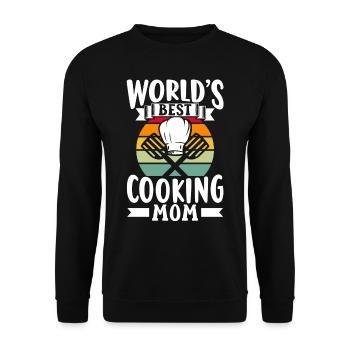 Beste Kochende Mutter Der Welt Mama Kochen Koch - Unisex Pullover - Schwarz - Vorne - Alina (178cm) & Michal (187cm)