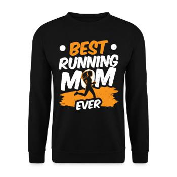 Meilleure maman qui court jamais Coureuse Maman - Sweat-shirt Unisexe - noir - Devant - Alina (178cm) & Michal (187cm)