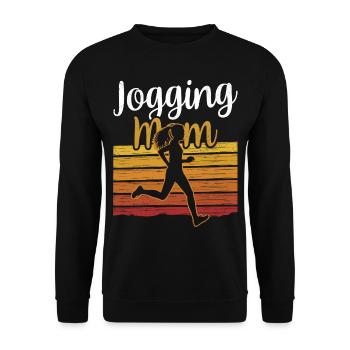 Jogging Maman Running Mère Coureuse Jogging - Sweat-shirt Unisexe - noir - Devant - Alina (178cm) & Michal (187cm)