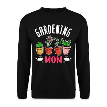 Jardin Mama Mère Jardinier Horticulture - Sweat-shirt Unisexe - noir - Devant - Alina (178cm) & Michal (187cm)