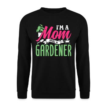 Je suis une mère et une jardinière jardinière - Sweat-shirt Unisexe - noir - Devant - Alina (178cm) & Michal (187cm)