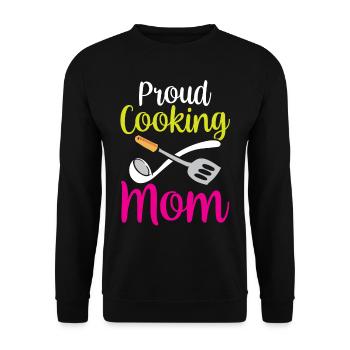 Fière mère cuisinière Maman cuisinière cuisinière cuisinière - Sweat-shirt Unisexe - noir - Devant - Alina (178cm) & Michal (187cm)