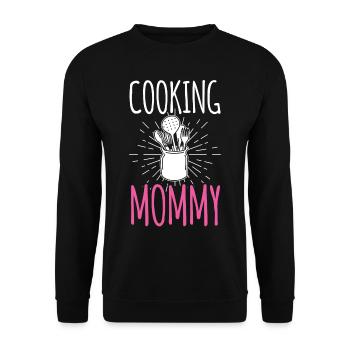 Cooking Mommy Cook Cook Cooking Mom Mother - Unisex Sweatshirt - black - Front - Alina (178cm) & Michal (187cm)