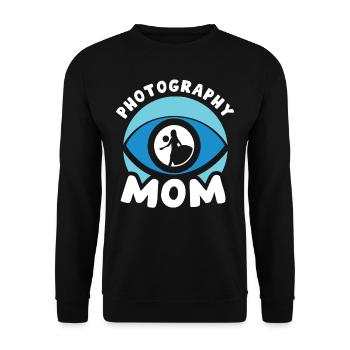 Photographer Mama Photography Mother Camera - Unisex Sweatshirt - black - Front - Alina (178cm) & Michal (187cm)