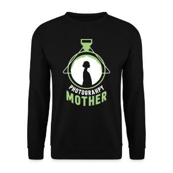Photographer Mother Camera Mom Photography - Unisex Sweatshirt - black - Front - Alina (178cm) & Michal (187cm)