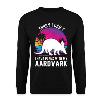 Erdferkel Geschenk Aardvark - Sweat-shirt Unisexe - noir - Devant - Alina (178cm) & Michal (187cm)