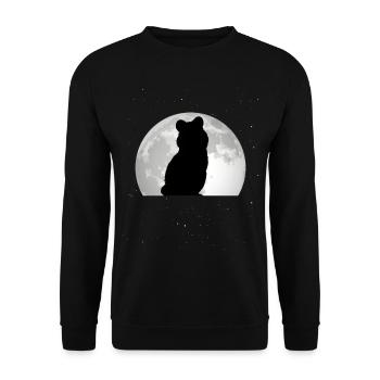 Quokka Moon Kangourou à queue courte - Sweat-shirt Unisexe - noir - Devant - Alina (178cm) & Michal (187cm)