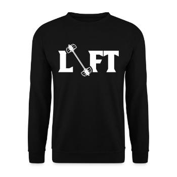 Lift Haltérophile Gym Entraînement d’haltérophilie - Sweat-shirt Unisexe - noir - Devant - Alina (178cm) & Michal (187cm)