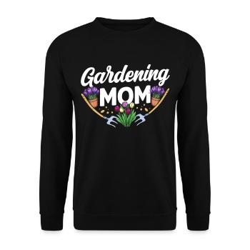 Garten Mama Gärtnerin Gartenbau Mutter - Unisex Pullover - Schwarz - Vorne - Alina (178cm) & Michal (187cm)