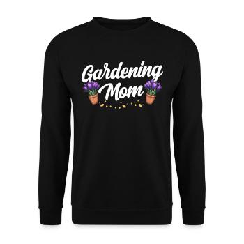 Garten Mama Gartenbau Gärtnerin Mutter - Unisex Pullover - Schwarz - Vorne - Alina (178cm) & Michal (187cm)