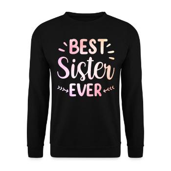 Meilleure amie sœur de tous les temps - Sweat-shirt Unisexe - noir - Devant - Alina (178cm) & Michal (187cm)
