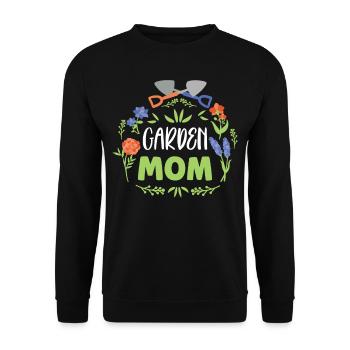 Jardin Mama Mère Jardinier Horticulture - Sweat-shirt Unisexe - noir - Devant - Alina (178cm) & Michal (187cm)