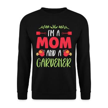 Je suis une mère et une jardinière jardinière - Sweat-shirt Unisexe - noir - Devant - Alina (178cm) & Michal (187cm)