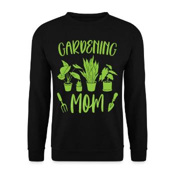 Garten Mama Mutter Gärtnerin Gartenbau - Unisex Pullover - Schwarz - Vorne - Alina (178cm) & Michal (187cm)