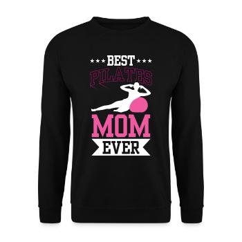 Meilleure mère pilates jamais amoureuse maman - Sweat-shirt Unisexe - noir - Devant - Alina (178cm) & Michal (187cm)