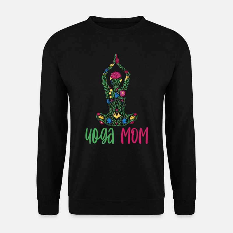 Yoga Mama Mutter Hobby Mami - Unisex Pullover - Schwarz