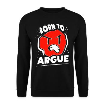 Né pour plaider avocat argumentaire - Sweat-shirt Unisexe - noir - Devant - Alina (178cm) & Michal (187cm)