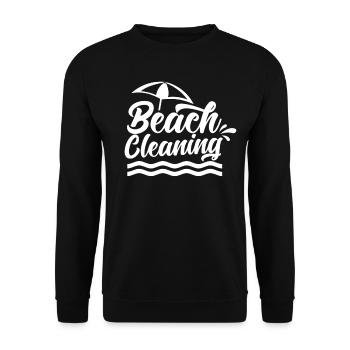 Beach Cleaning Beaches Beach Beach Clean Up - Unisex Sweatshirt - black - Front - Alina (178cm) & Michal (187cm)